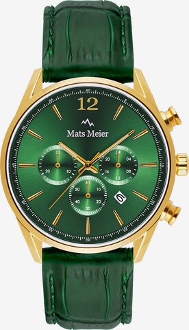 Montre à affichage analogique Mats Meier en vert : devant