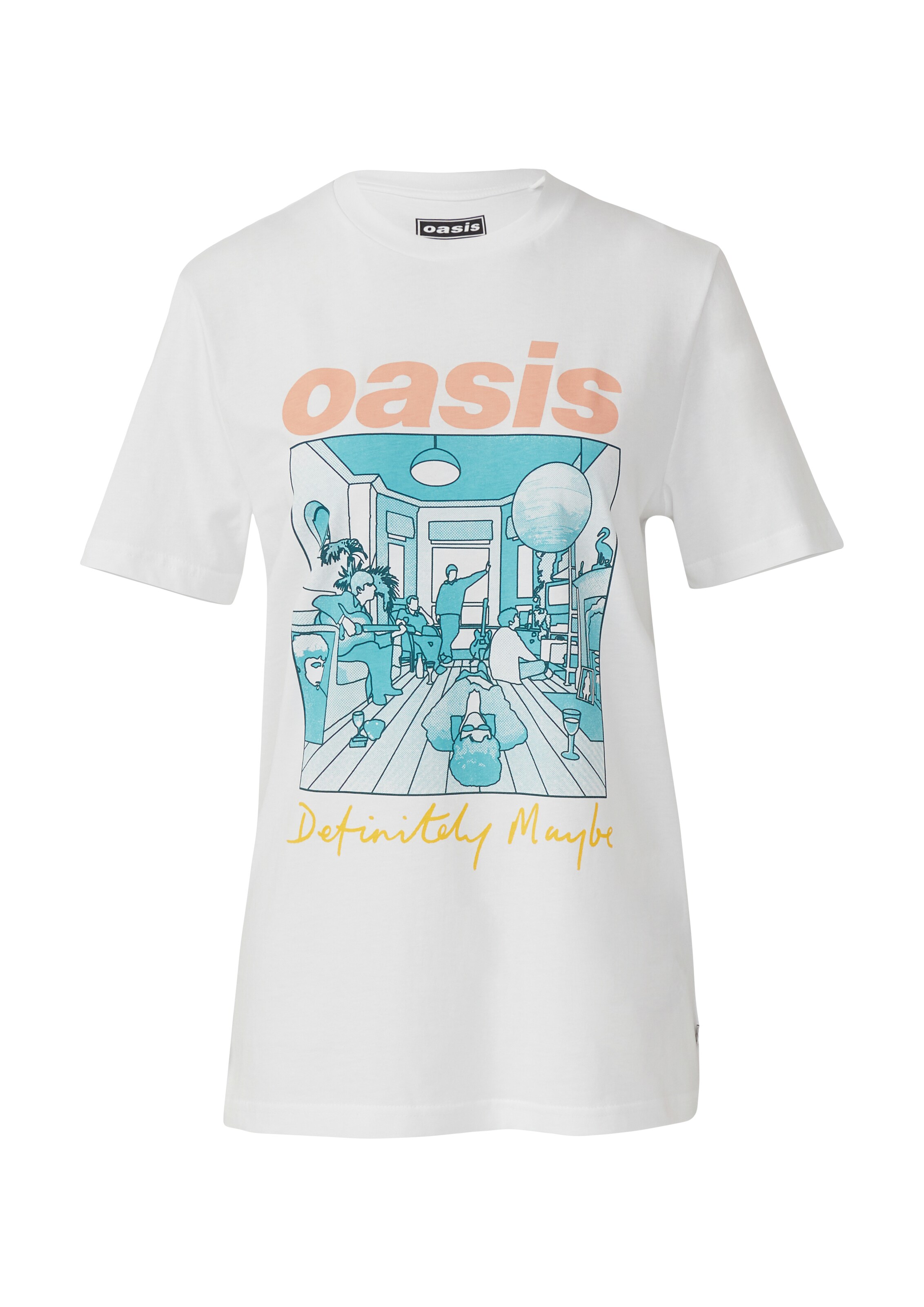 T-shirt QS en blanc : devant