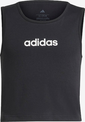 ADIDAS SPORTSWEAR - Top deportivo 'Essentials' en negro: frente