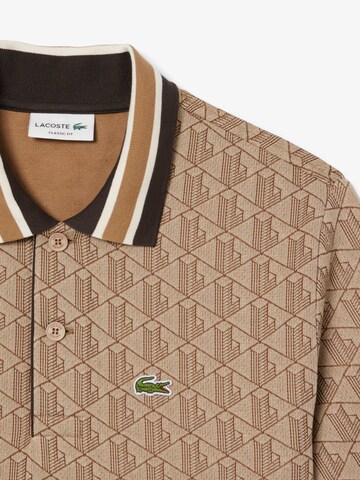 LACOSTE Shirt 'Monogramm' in Brown