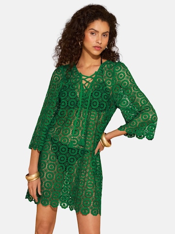 love & roses Φόρεμα παραλίας σε πράσινο: μπροστά