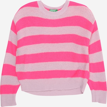 UNITED COLORS OF BENETTON Sveter - Fialová: predná strana