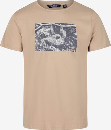 REGATTA T-Shirt 'Cline IV' in Beige: predná strana