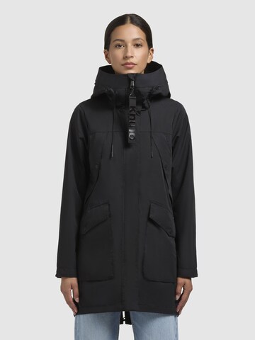 Cappotto di mezza stagione 'Venga' di khujo in nero: frontale