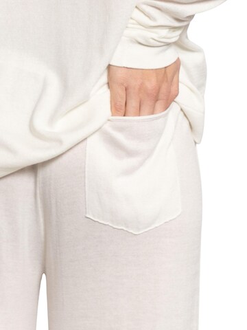 Loosefit Pantalon 'Bambou & Coton' LDB en blanc