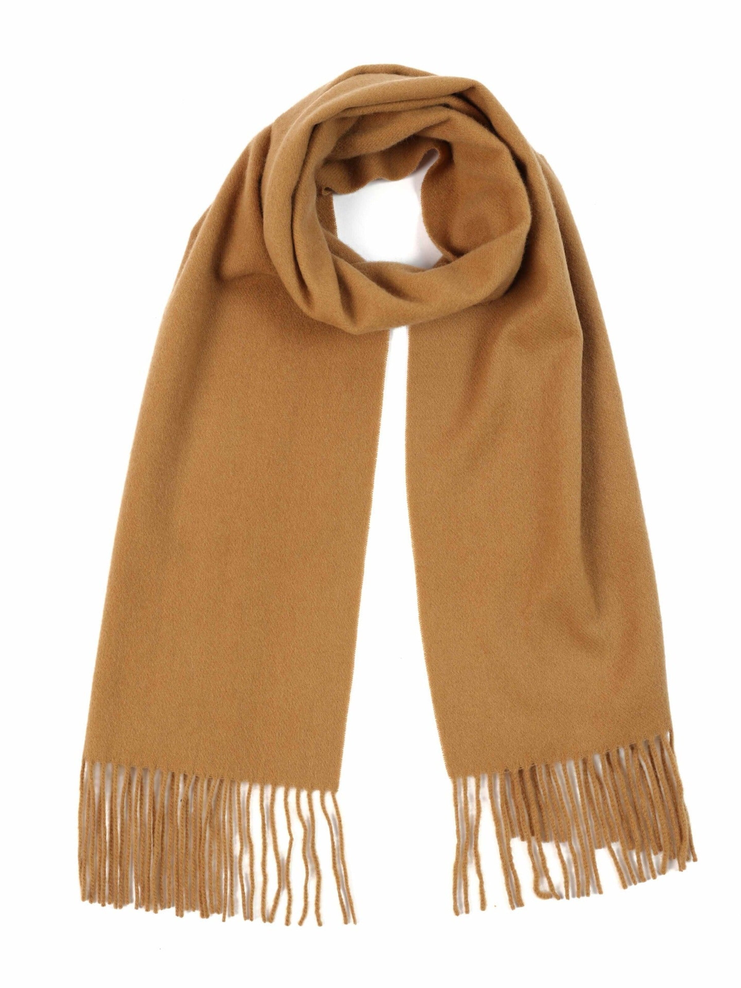 Écharpe 'Unisex Cashmere Fringed Scarf' GOBI Cashmere en beige : devant
