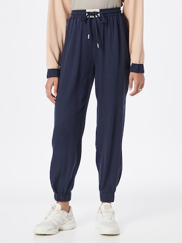 Esmé Studios Tapered Broek 'Lottie' in Blauw: voorkant