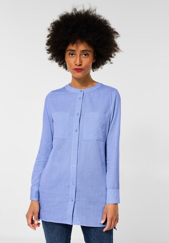 STREET ONE Blouse in Blauw: voorkant