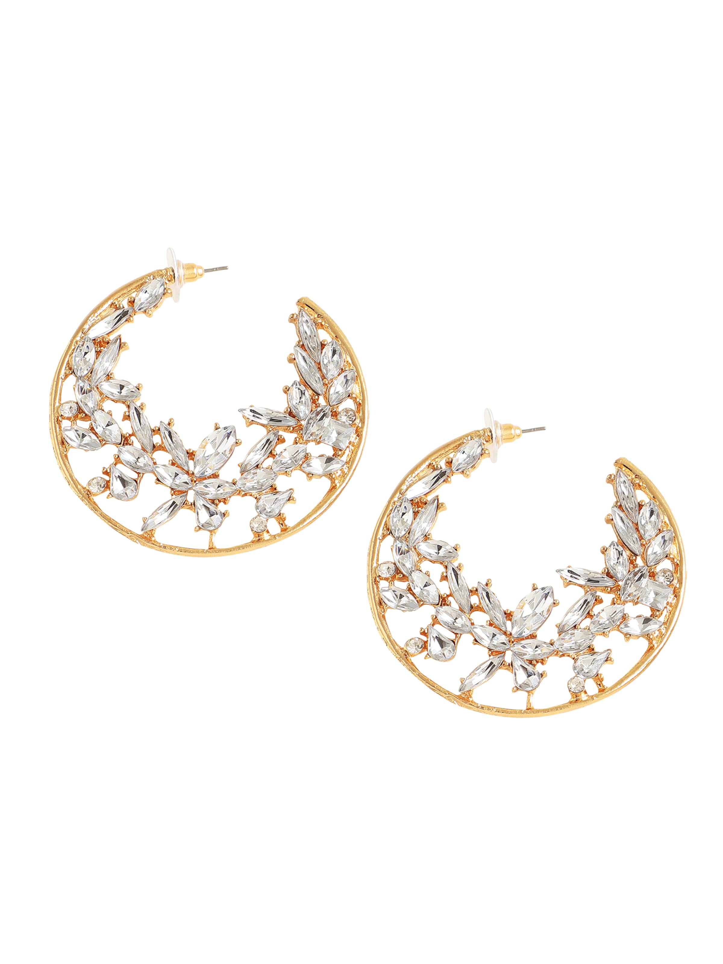 Boucles d'oreilles 'Cosmic' SOHI en or : devant