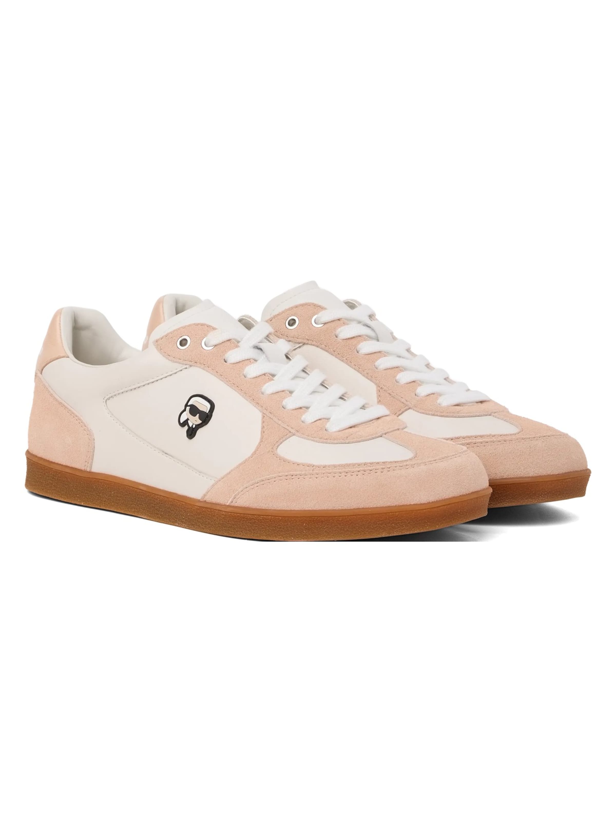 rožinė Karl Lagerfeld Sportbačiai be auliuko ' Ikon NFT Sneakers mit Aufnäher '