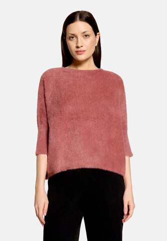 Betty Barclay Basic-Pullover mit U-Boot-Ausschnitt in Rot: Vorderseite