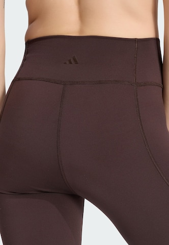 ADIDAS PERFORMANCE Скинни Спортивные штаны 'All Me Essentials' в Коричневый