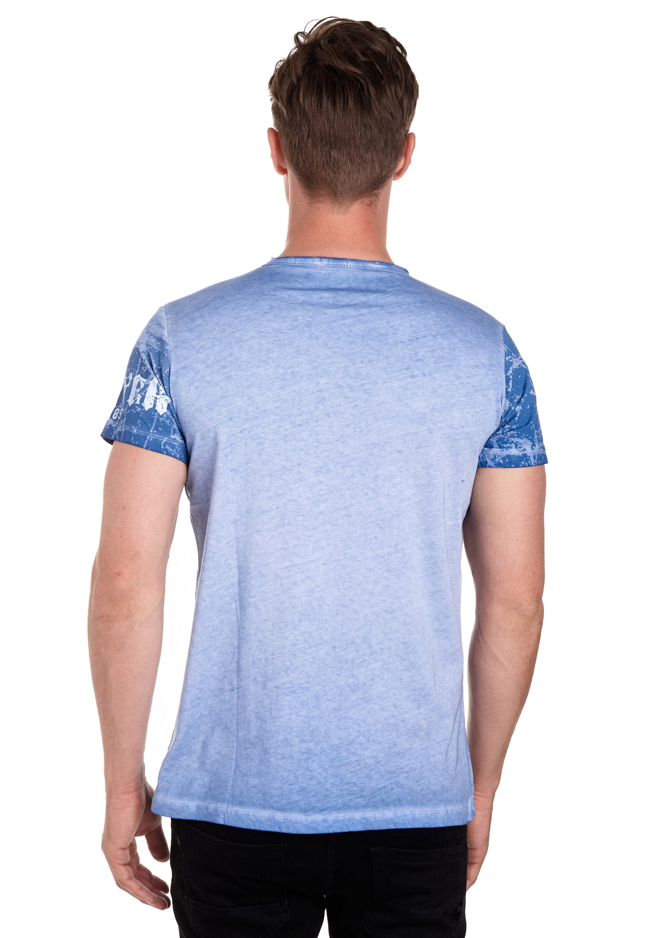 Männer Shirts Rusty Neal T-Shirt in Blau, Dunkelblau - VN57490
