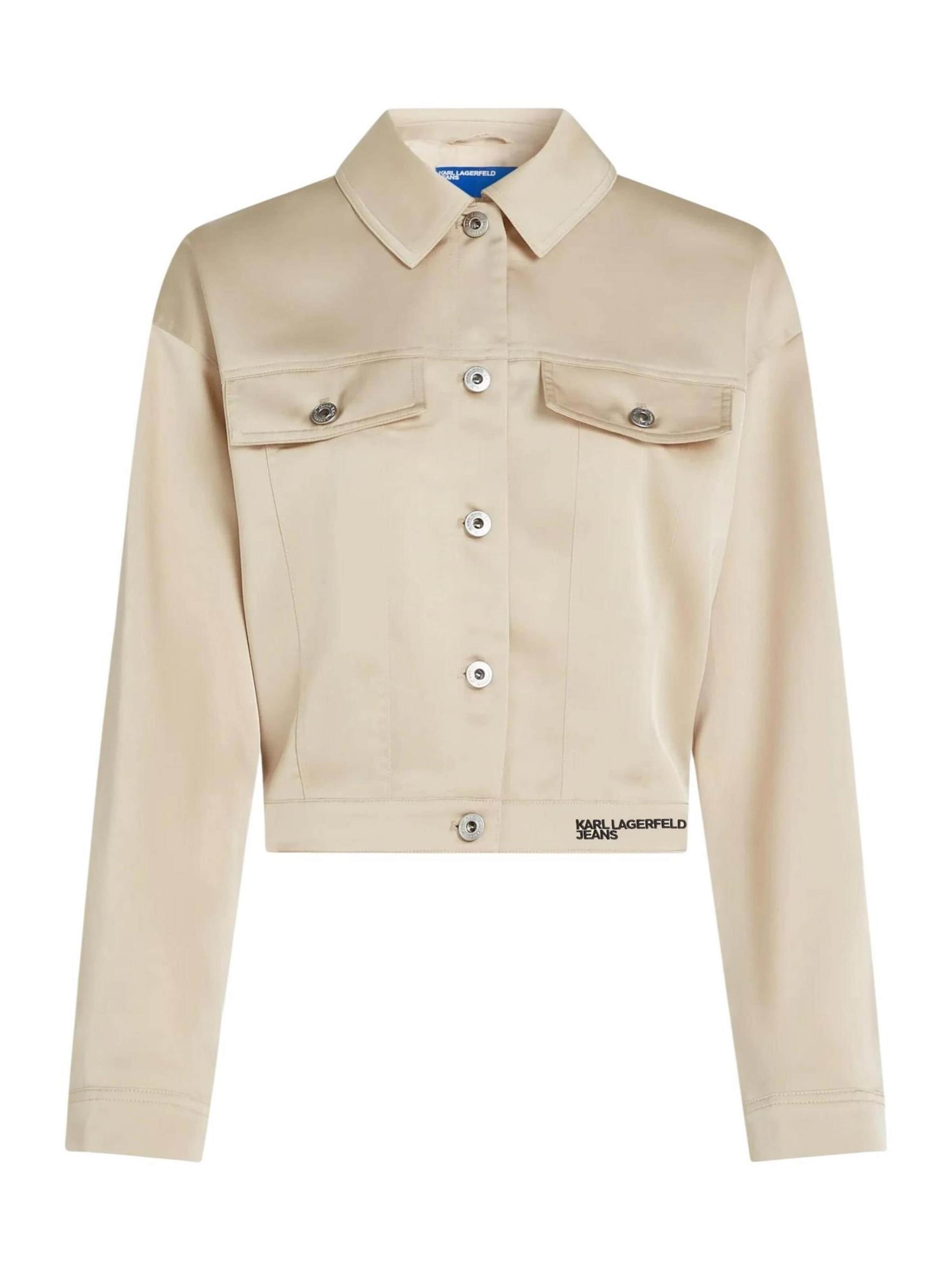Giacca invernale 'KLJ Satin B2W14031' di KARL LAGERFELD JEANS in beige: frontale