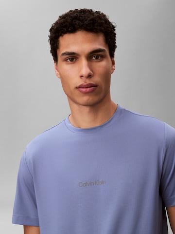 T-Shirt fonctionnel Calvin Klein Sport en bleu