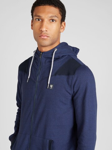 GARCIA Zip-Up Hoodie in Blue