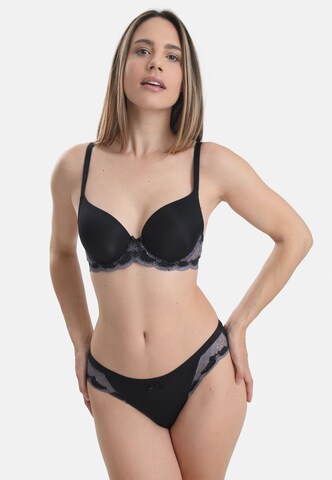 sassa Panty 'WINTER TIME' in Black: front