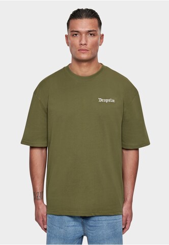 T-Shirt Dropsize en vert : devant