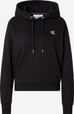 Calvin Klein JeansSweater majica - crna boja: prednji dio