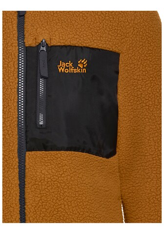 JACK WOLFSKIN Fleece Jacket in Brown
