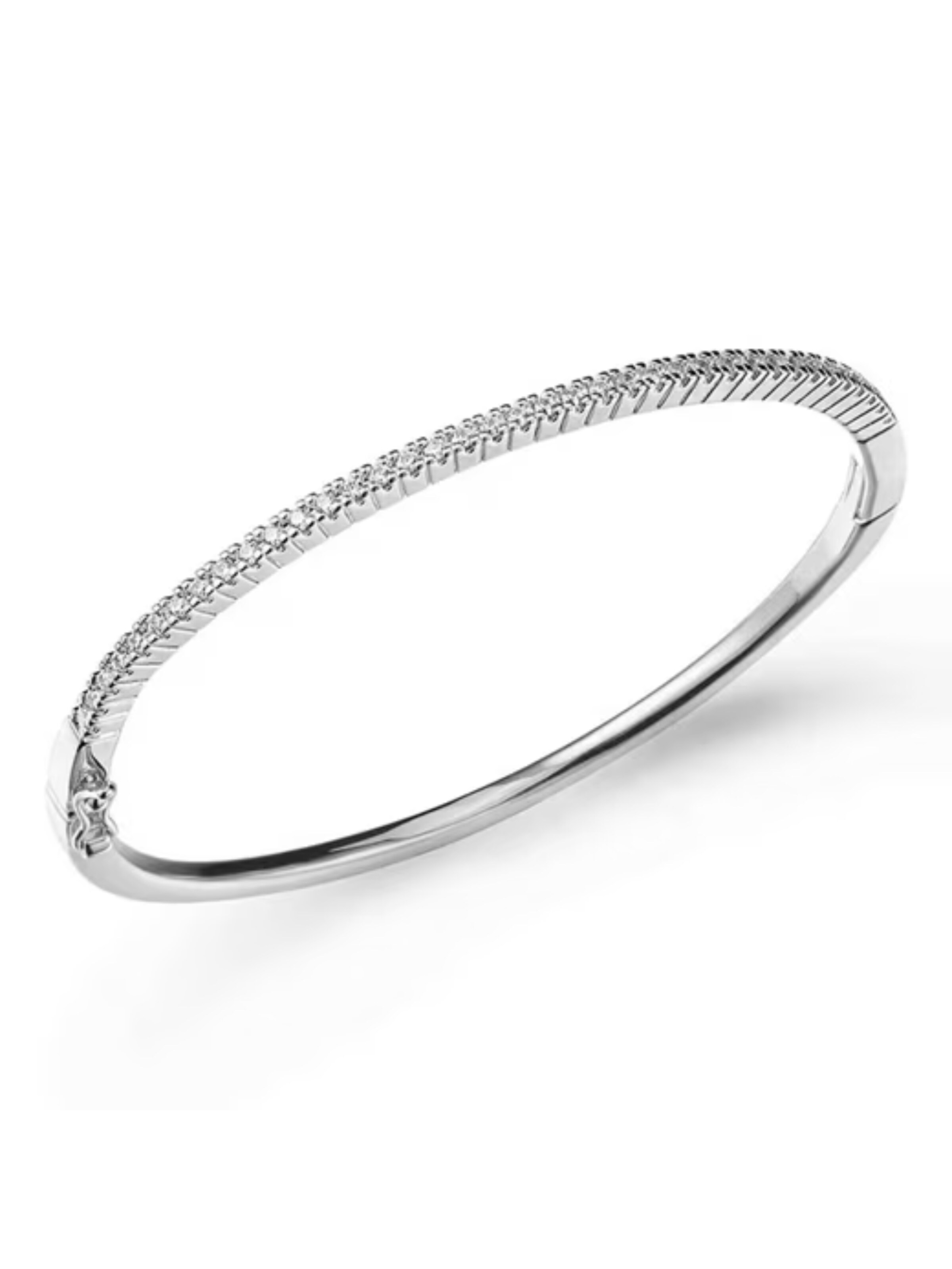 ROUGEMONT Jewellery Armband 'Funkelnder Zirkon Armreif 18cm' in silber, Produktansicht