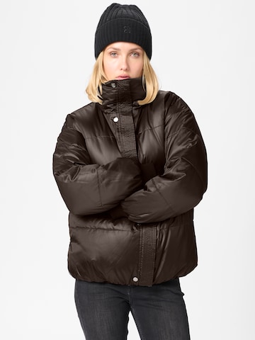 My Essential Wardrobe Vinterjakke 'GlossyMW' i brun: forside