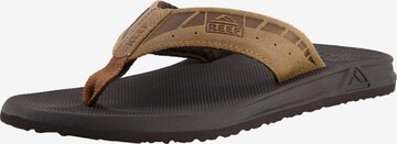 REEF Beach & Pool Shoes ' Cushion' in Brown: front