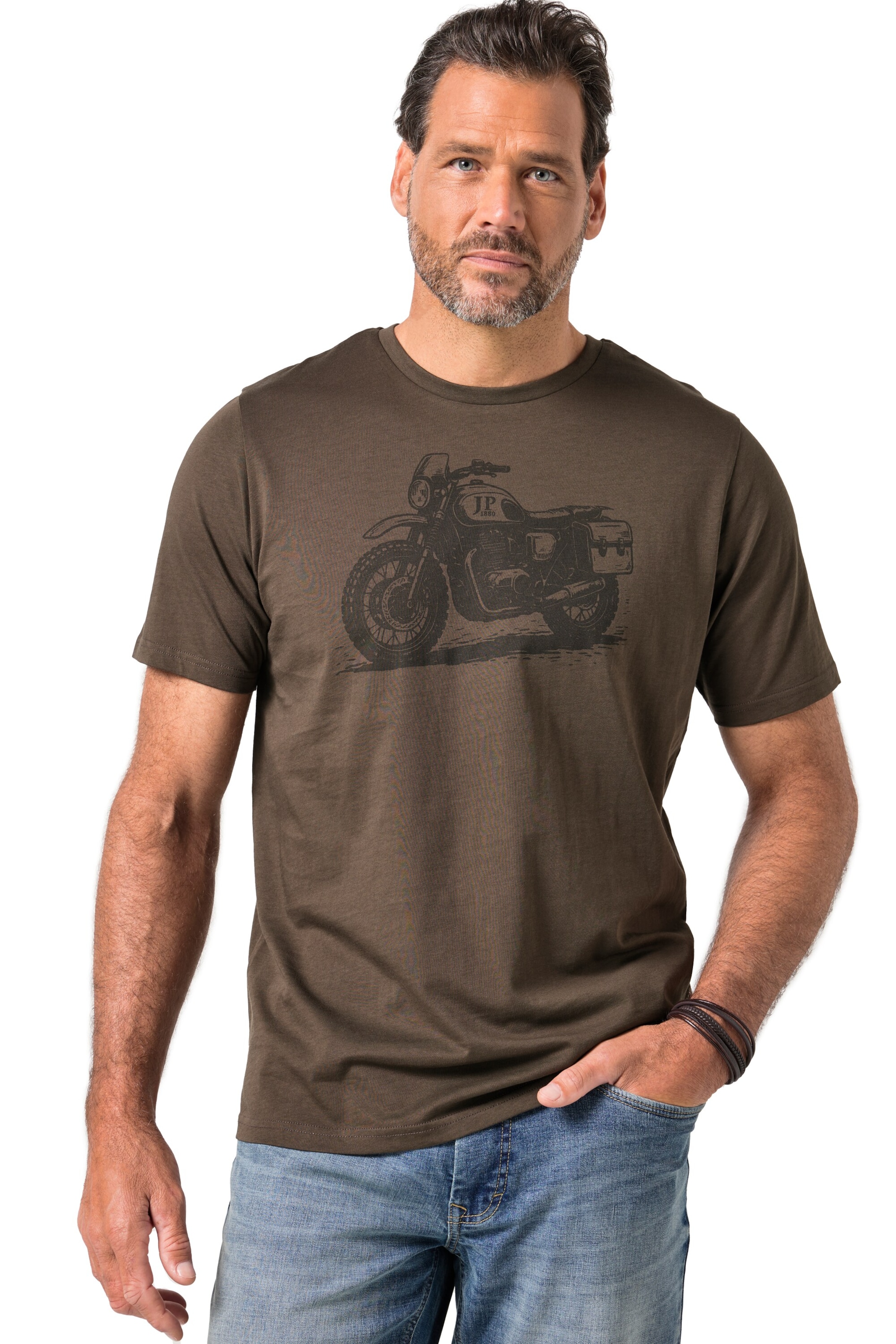 JP1880 T-Shirt in Blau: Vorderseite