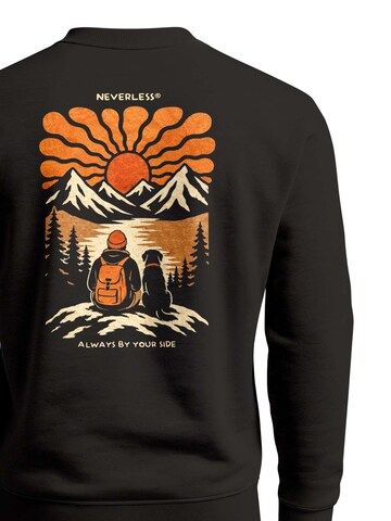 Neverless Sweatshirt 'Always by your side'‌‌ in Schwarz