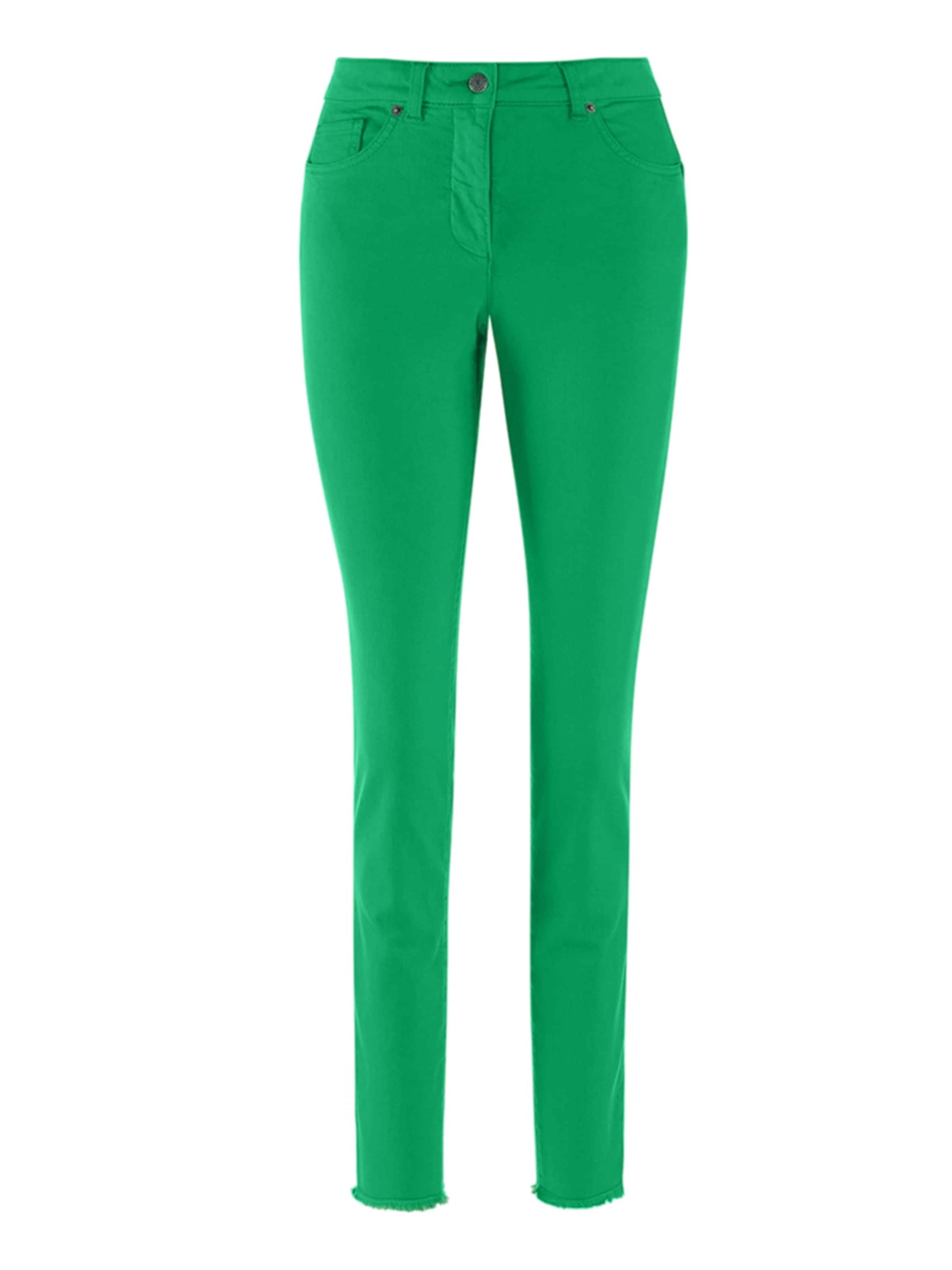 MADELEINE Skinny Jeans in Groen: voorkant