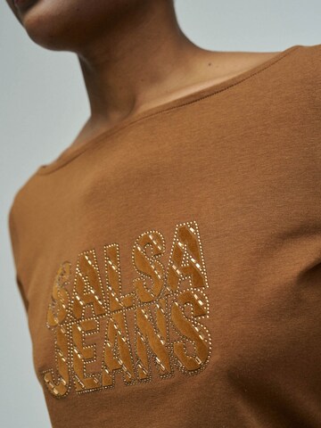 Salsa Jeans Langarm-shirts in Braun