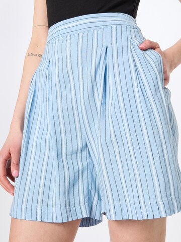 ICHI Regular Pleat-front trousers in Blue
