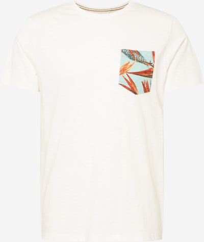 BLEND T-Shirt in hellblau / dunkelorange / schwarz / weiß, Produktansicht