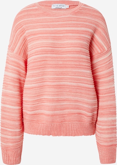 In The Style Пуловер 'OLIVIA' в светлорозово / бяло, Преглед на продукта