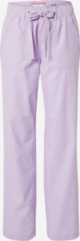 QS - Loosefit Pantalón en lila: frente