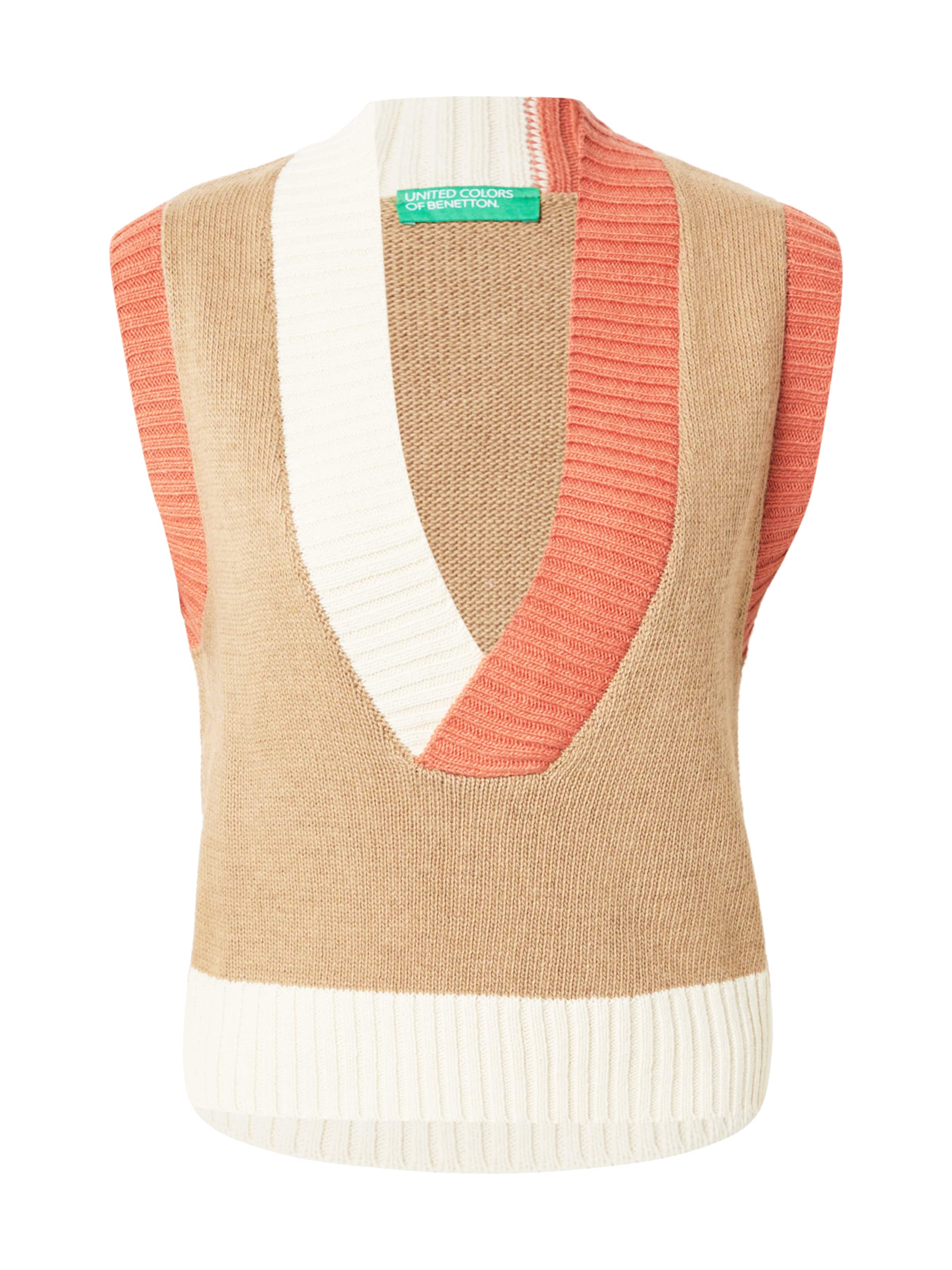 Pull-over UNITED COLORS OF BENETTON en beige : devant