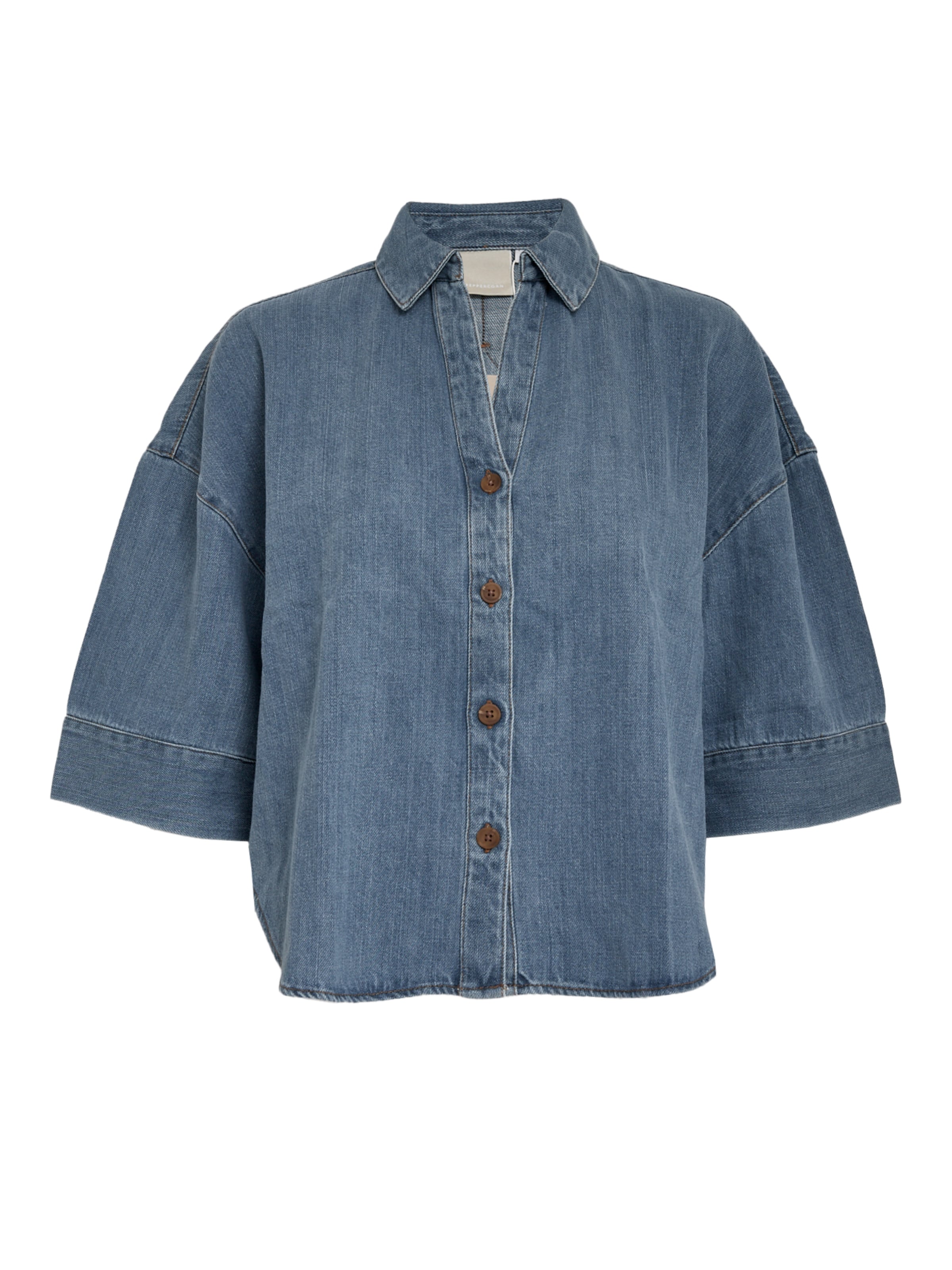 Top 'Noélle' di Peppercorn in blu: frontale