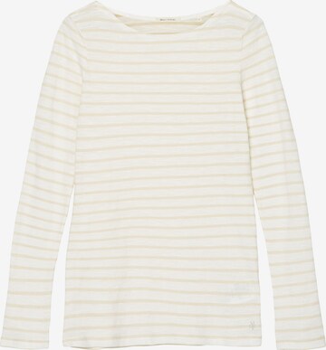 T-shirt Marc O'Polo en beige : devant