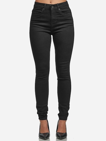 Tazzio - Skinny Vaquero 'F101' en negro: frente