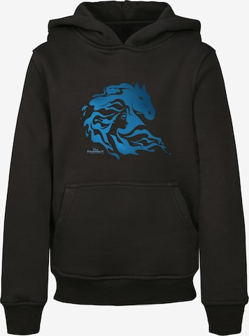 F4NT4STIC Sweatshirt 'Wassergeist Pferd Silhouette' in Zwart: voorkant