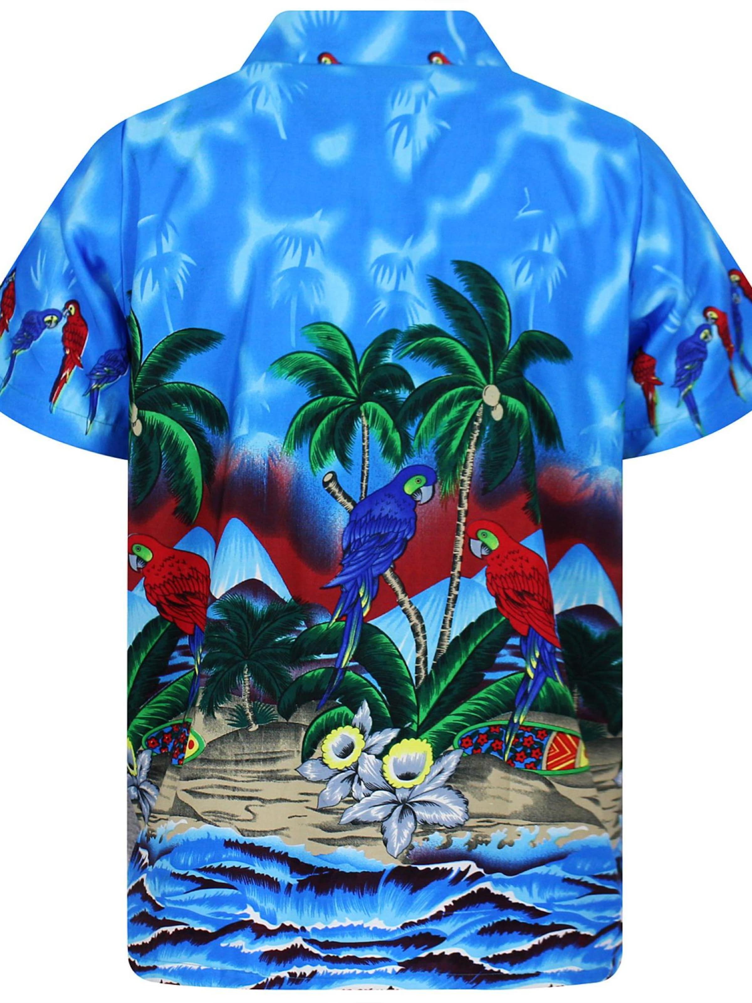 Maglietta 'Parrot' di King Kameha in blu