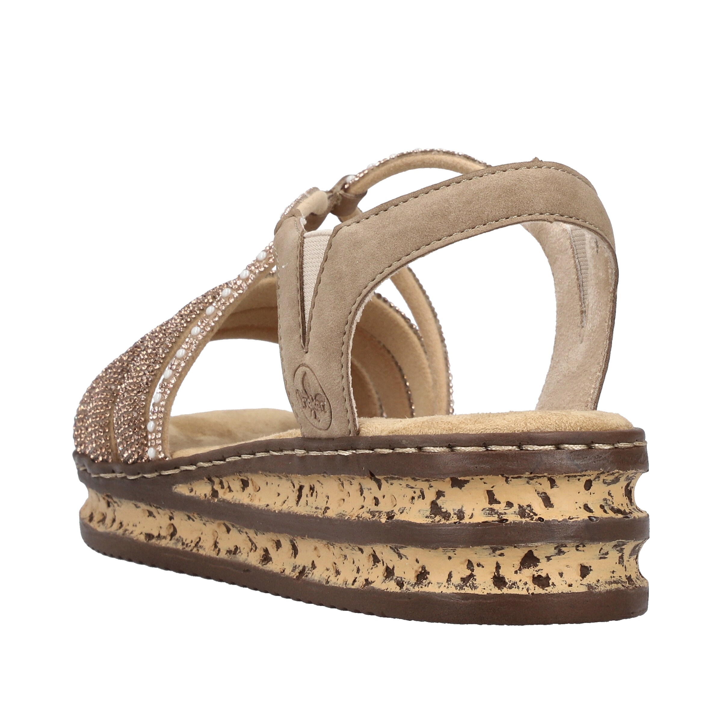 Rieker Strap Sandals '62977' in Brown