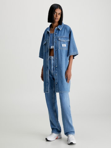 Calvin Klein Jeans Blusenkleid in Blau: predná strana