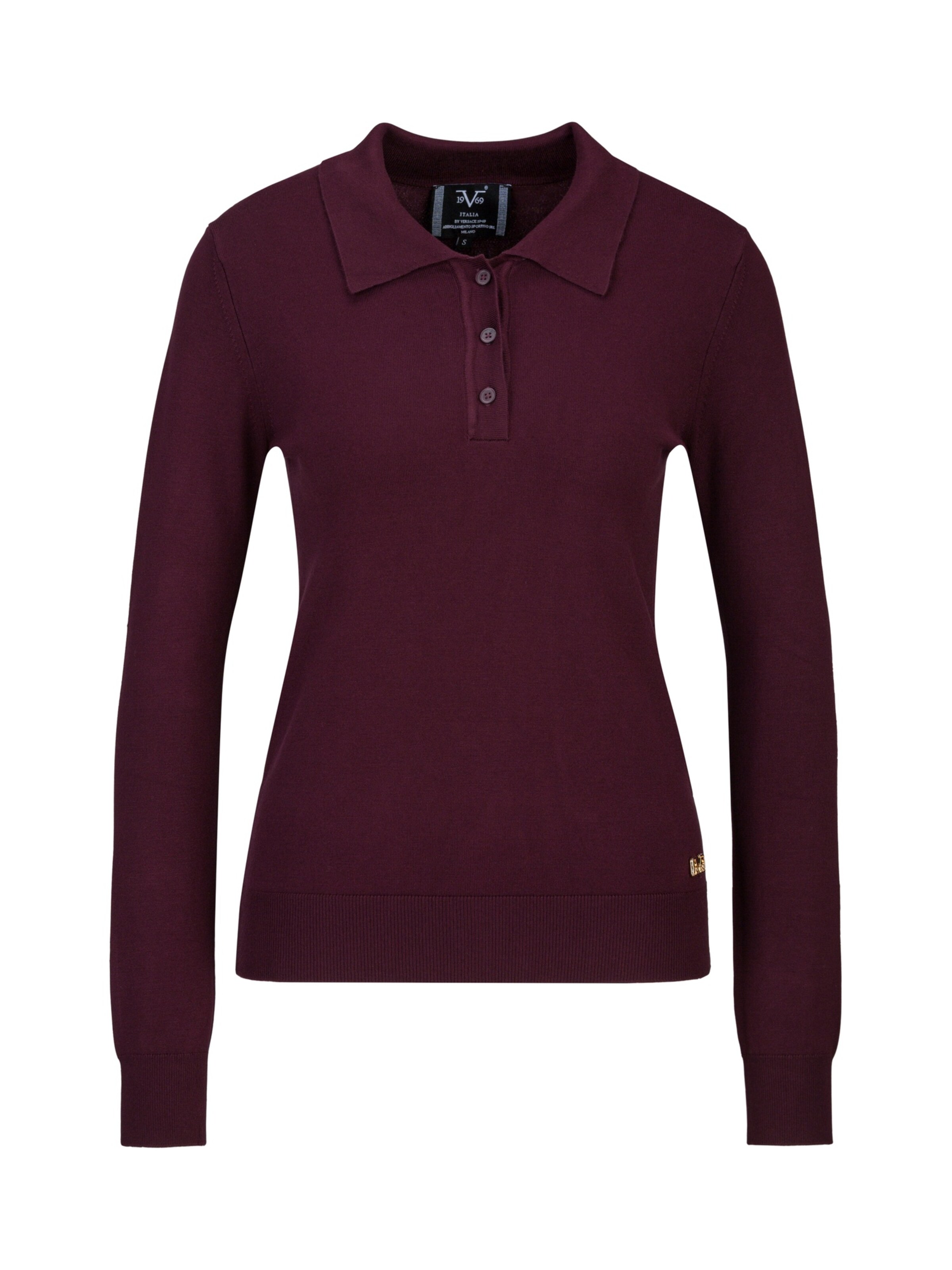 19V69 ITALIA Trui 'Adribel' in de kleur Donkerlila, Productweergave