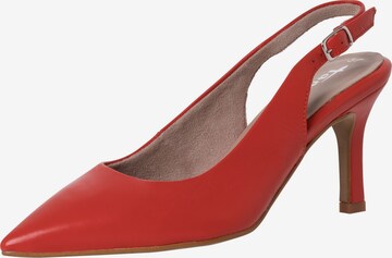 TAMARIS Slingpumps in Rood: voorkant