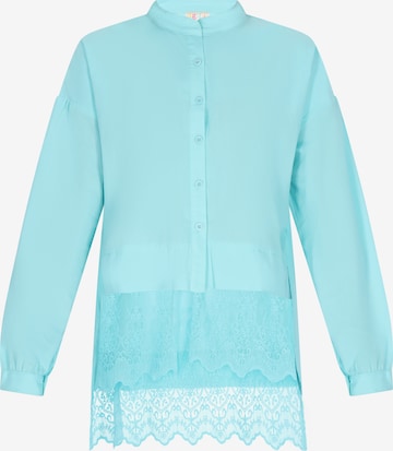 Camicia da donna di IZIA in blu: frontale