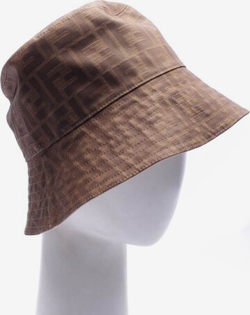 Fendi Hat & Cap in S in Brown: front