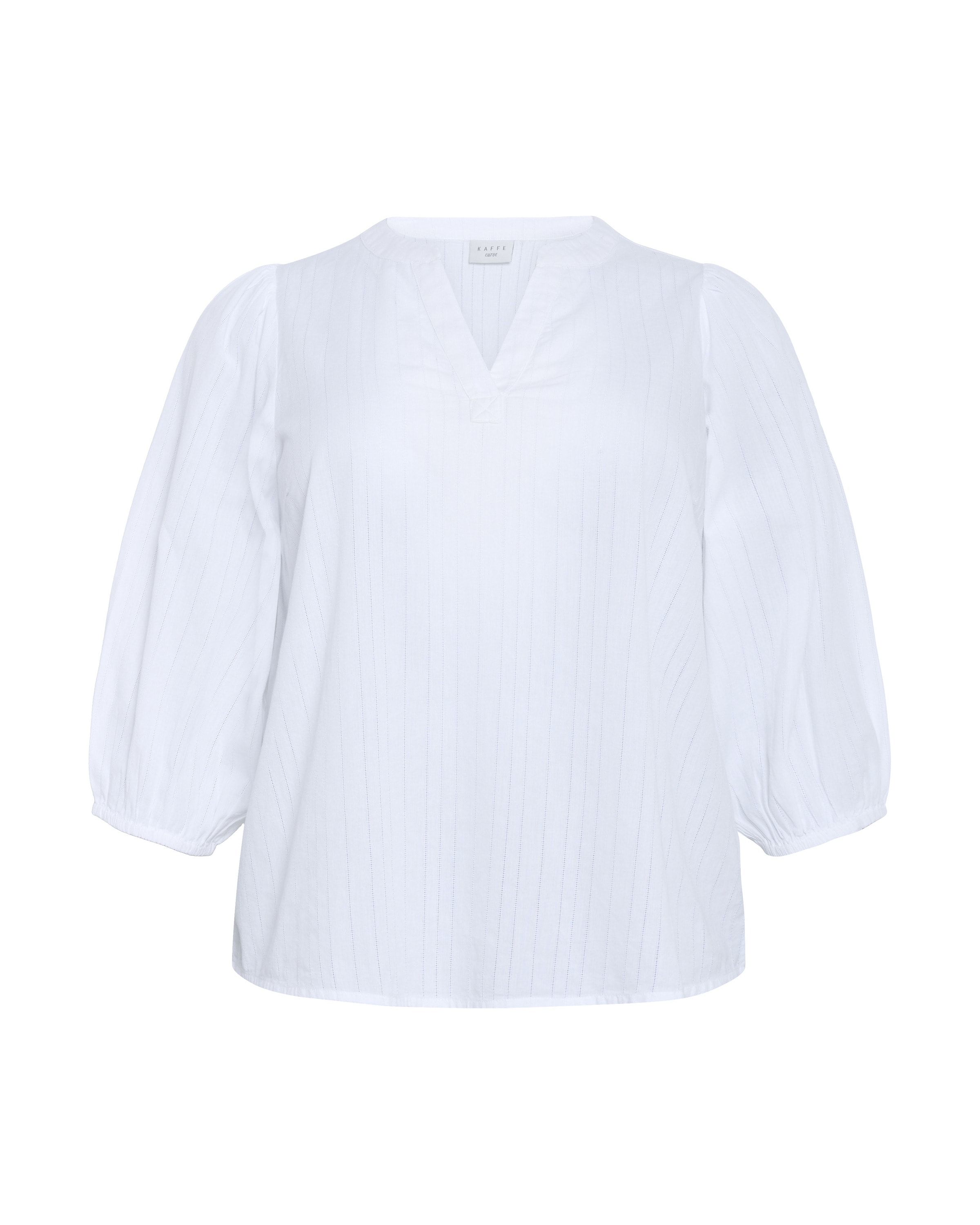 KAFFE CURVE - Blusa 'Jolisa' em branco: frente