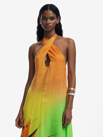 Desigual - Vestido de praia em laranja