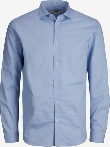 JACK & JONES Button Up Shirt in Blue: front